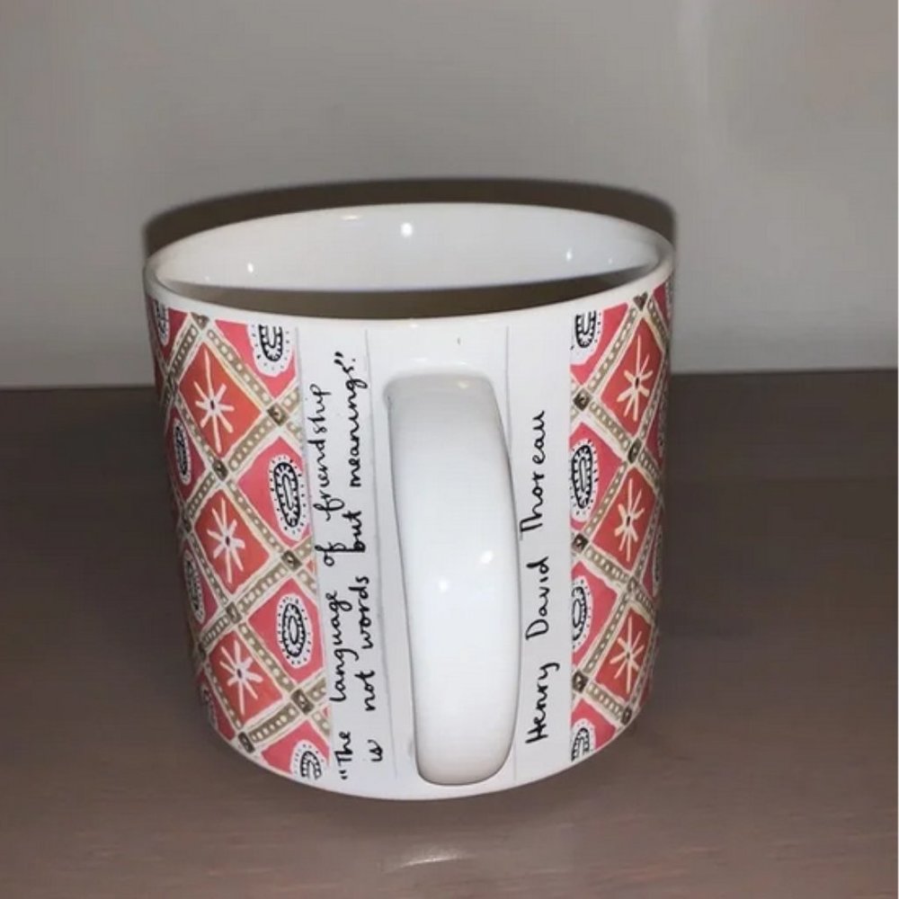 Anthropologie Henry David Thoreau Letter A Mug - Picture 3 of 4